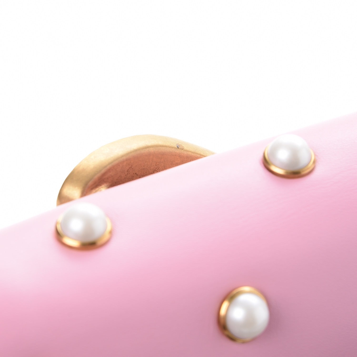 Gucci Nappa Pearl Studded Mini Queen Margaret Broadway Shoulder Bag Sugar Pink 9 of 10