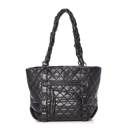 Chanel Aged Calfskin Vintage Ligne Lady Braid Tote Black 1 of 12