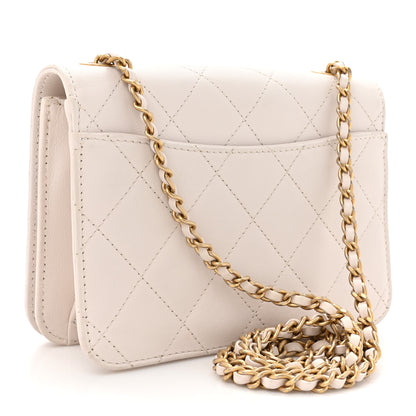 Chanel Calfskin Quilted Mini Bijoux Flap White 3 of 14