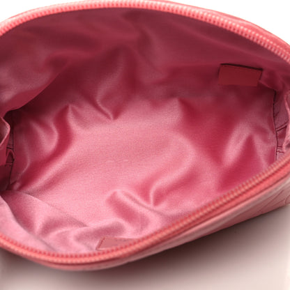 Chanel Lambskin Camellia Embossed Cosmetic Case Pink 11 of 11