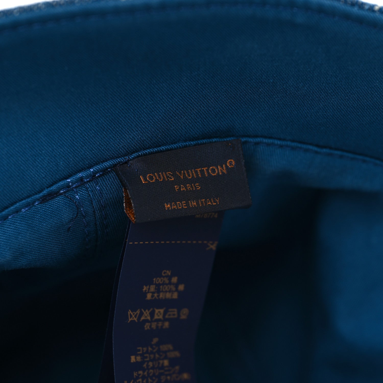 Louis Vuitton Monogram Denim Transformable Bob Bucket Hat 62 Blue 4 of 9