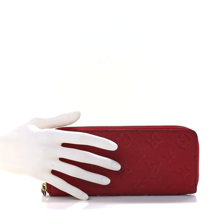 Louis Vuitton Empreinte Clemence Wallet Cherry 2 of 11