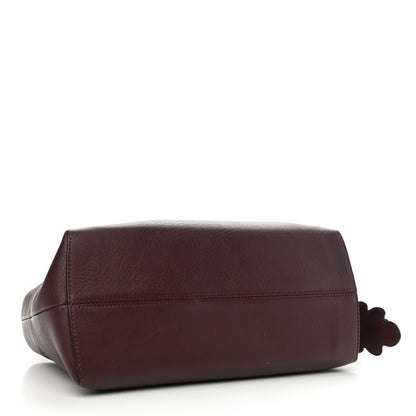 Fendi Vitello Dolce Flowerland Studded Medium By The Way Boston Bag Bordeaux Multicolor 4 of 12