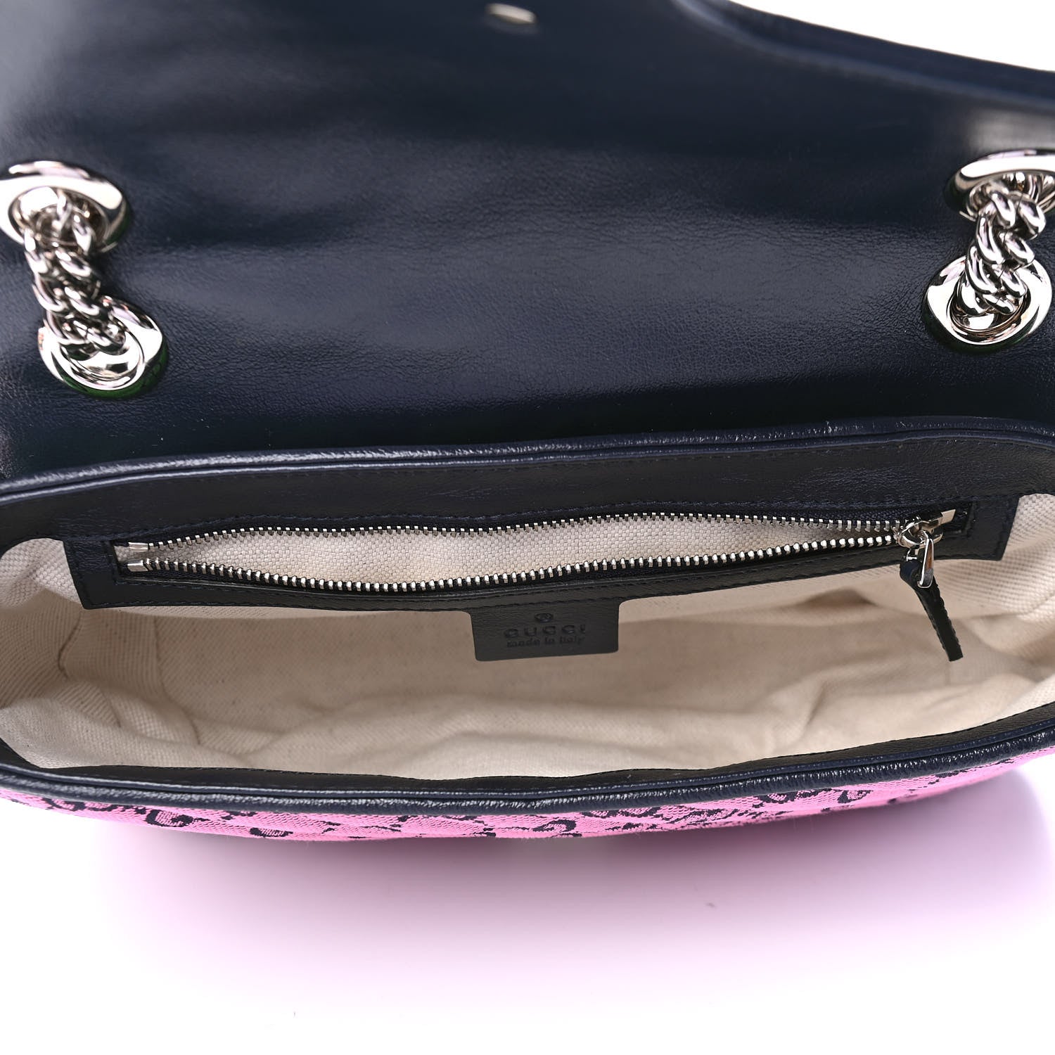 Gucci Monogram Multicolor Matelasse Diagonal Small GG Marmont Shoulder Bag Light Blue Pink Blue Green Red 4 of 4