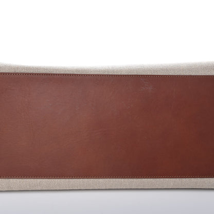 Saint Laurent Linen Calfskin Souple Sac De Jour 48H Duffle Cognac 10 of 12