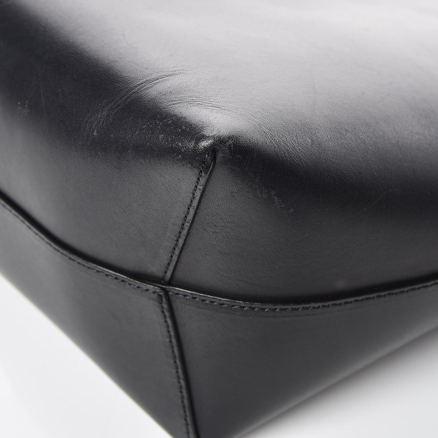 Calfskin Mini Bucket Bag Black Ballerina