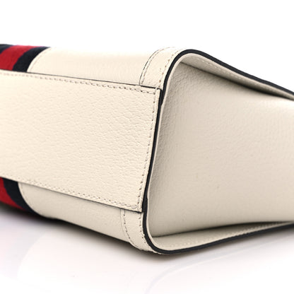 Gucci Textured Calfskin Web Small Ophidia Tote Bag Mystic White 10 of 11