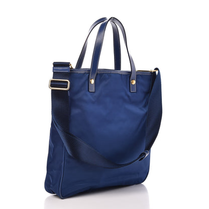 Prada Tessuto Nylon Saffiano Crossbody Tote Bleuette 3 of 14