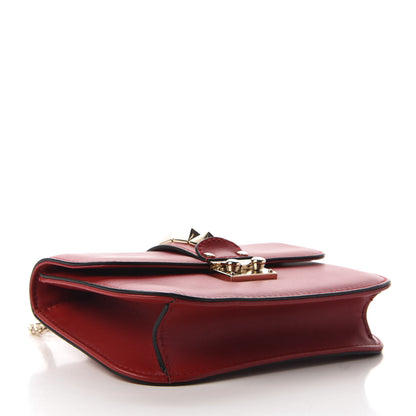Valentino Garavani Vitello Small Glam Lock Rockstud Flap Red 4 of 9