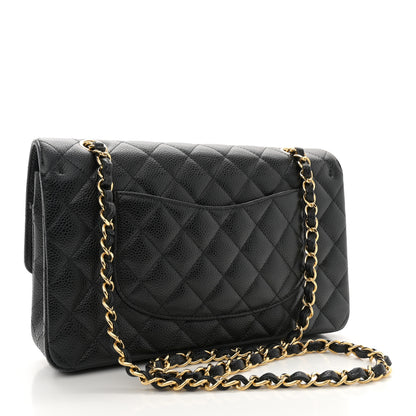 Chanel Caviar Quilted Medium Double Flap Black 3 of 10