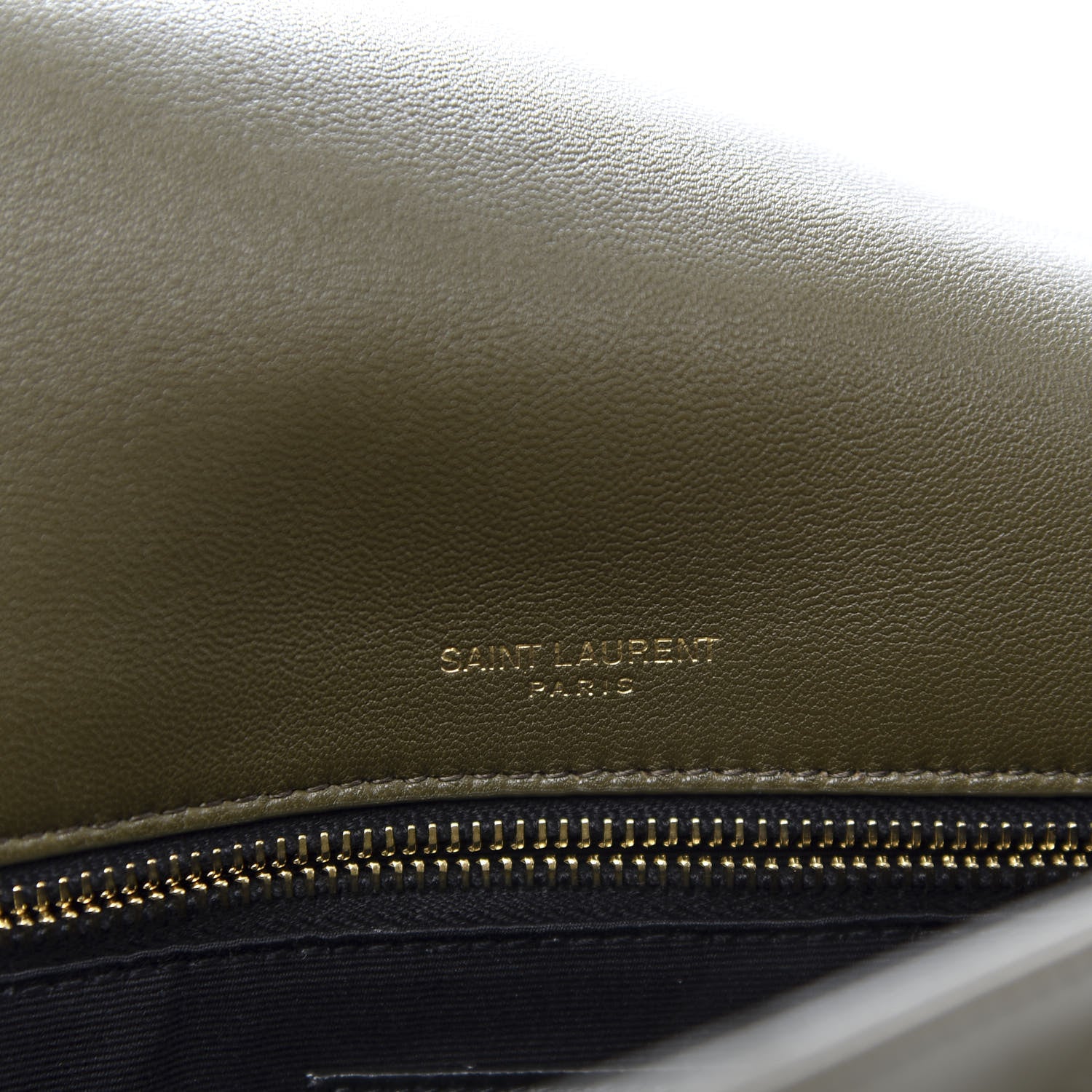 Saint Laurent Calfskin Matelasse Monogram Medium Niki Chain Satchel Olive 9 of 12
