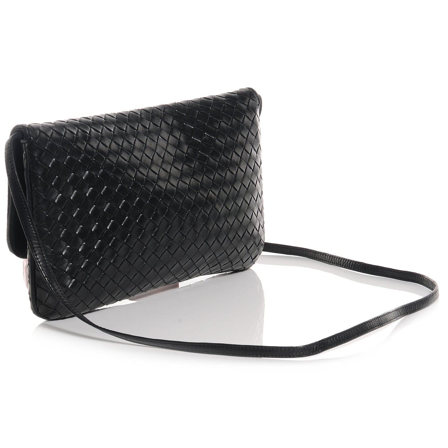 Vintage Woven Shoulder Bag Black