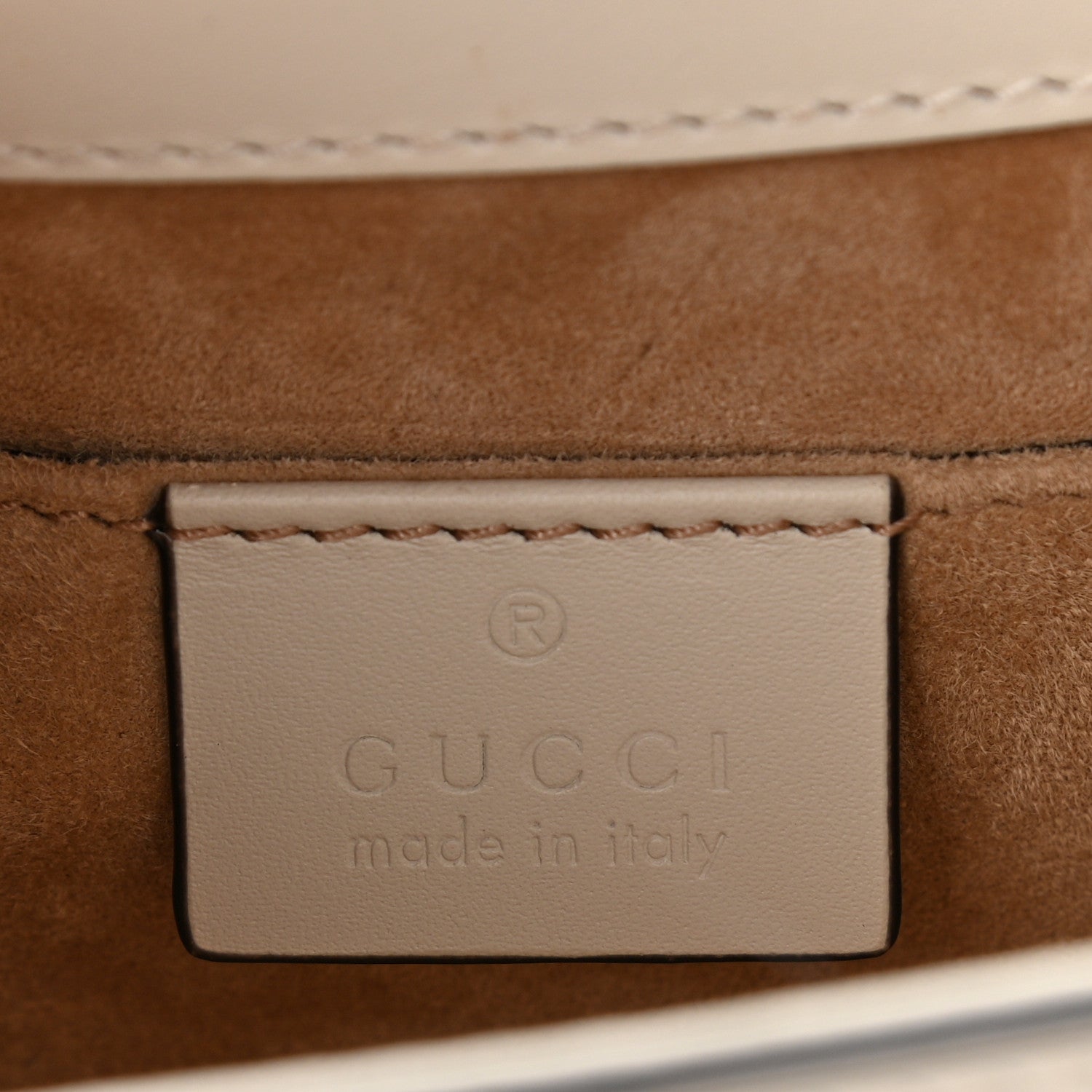 Gucci Calfskin Mini Sylvie Top Handle Bag White 6 of 14