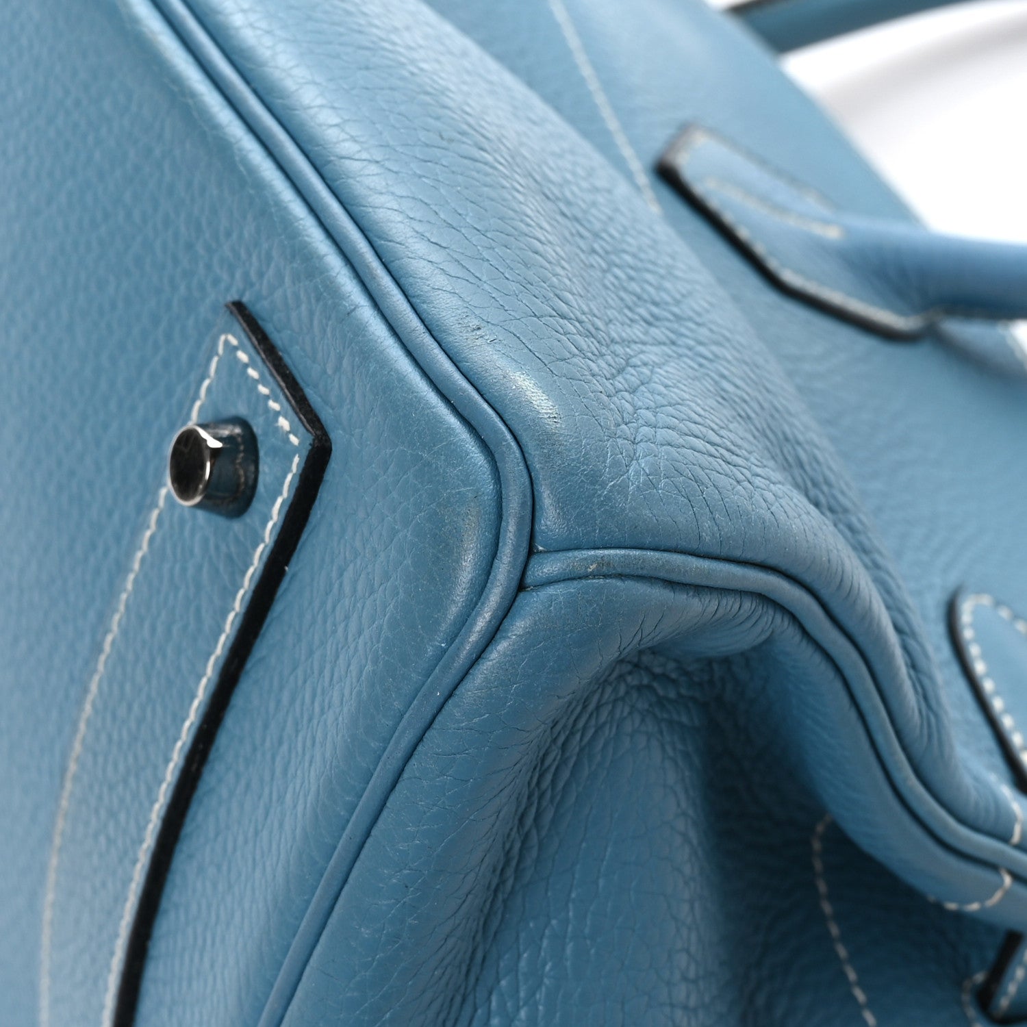Hermes Taurillon Clemence JPG Birkin 42 Blue Jean 12 of 14