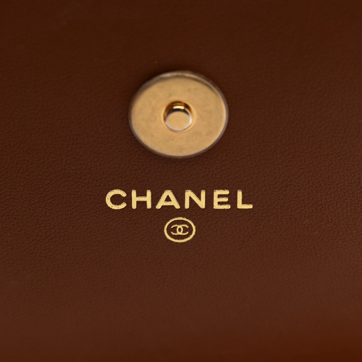 Chanel Lambskin Quilted Clutch With Chain Brown 6 of 12