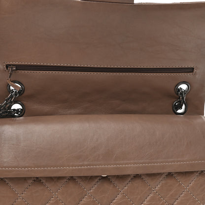 Chanel Aged Calfskin Quilted 2.55 Reissue 226 Flap Taupe 12 of 12