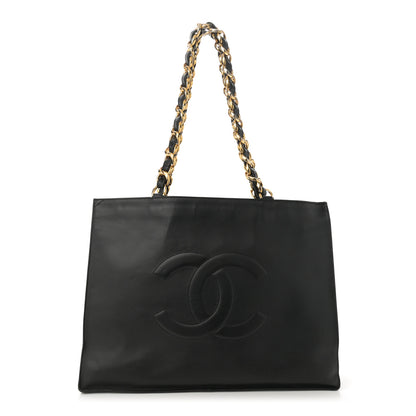 Chanel Lambskin CC Tote Black 1 of 11