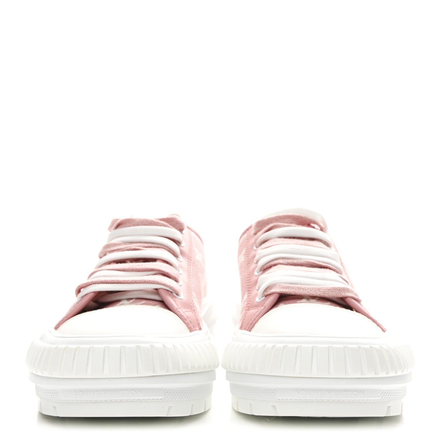 Louis Vuitton Denim Monogram Squad Sneakers 38.5 Pink 38.5 Pink 3 of 10