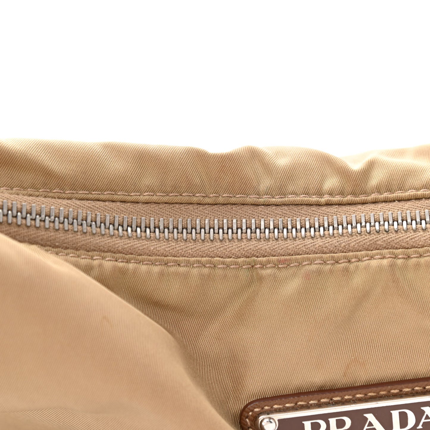 Tessuto Nylon Saffiano Hobo Cammeo