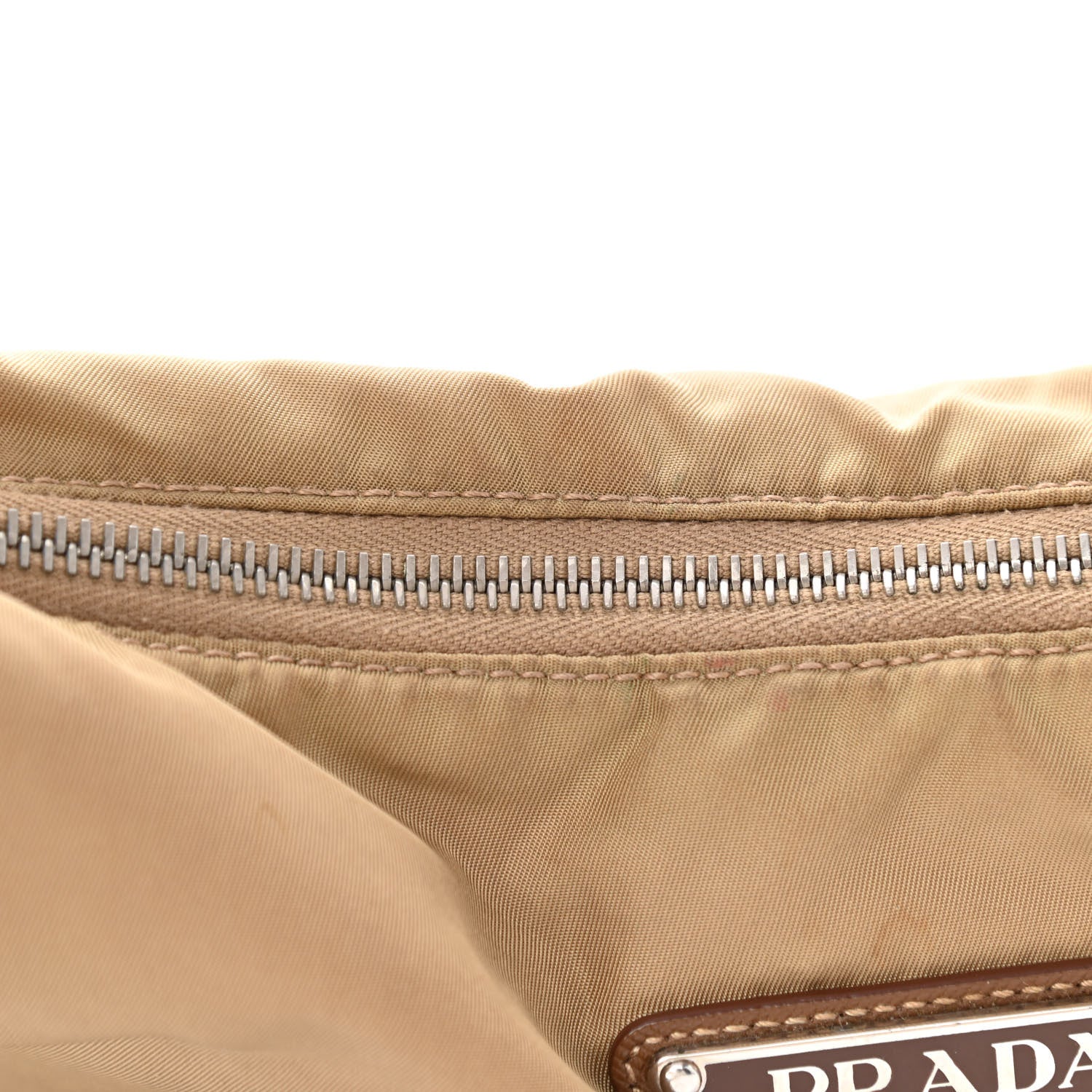 Prada Tessuto Nylon Saffiano Hobo Cammeo 10 of 11