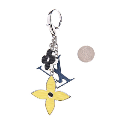 Louis Vuitton Fleur d Epi Bag Charm Key Holder 2 of 2