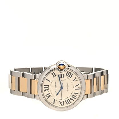 Cartier Stainless Steel 18K Yellow Gold 36mm Ballon Bleu De Cartier Automatic Watch 2 of 5