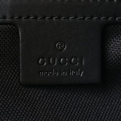 Gucci Soft GG Supreme Monogram Appia Calfskin Web Large Carry On Duffle Bag Black Grey 5 of 11