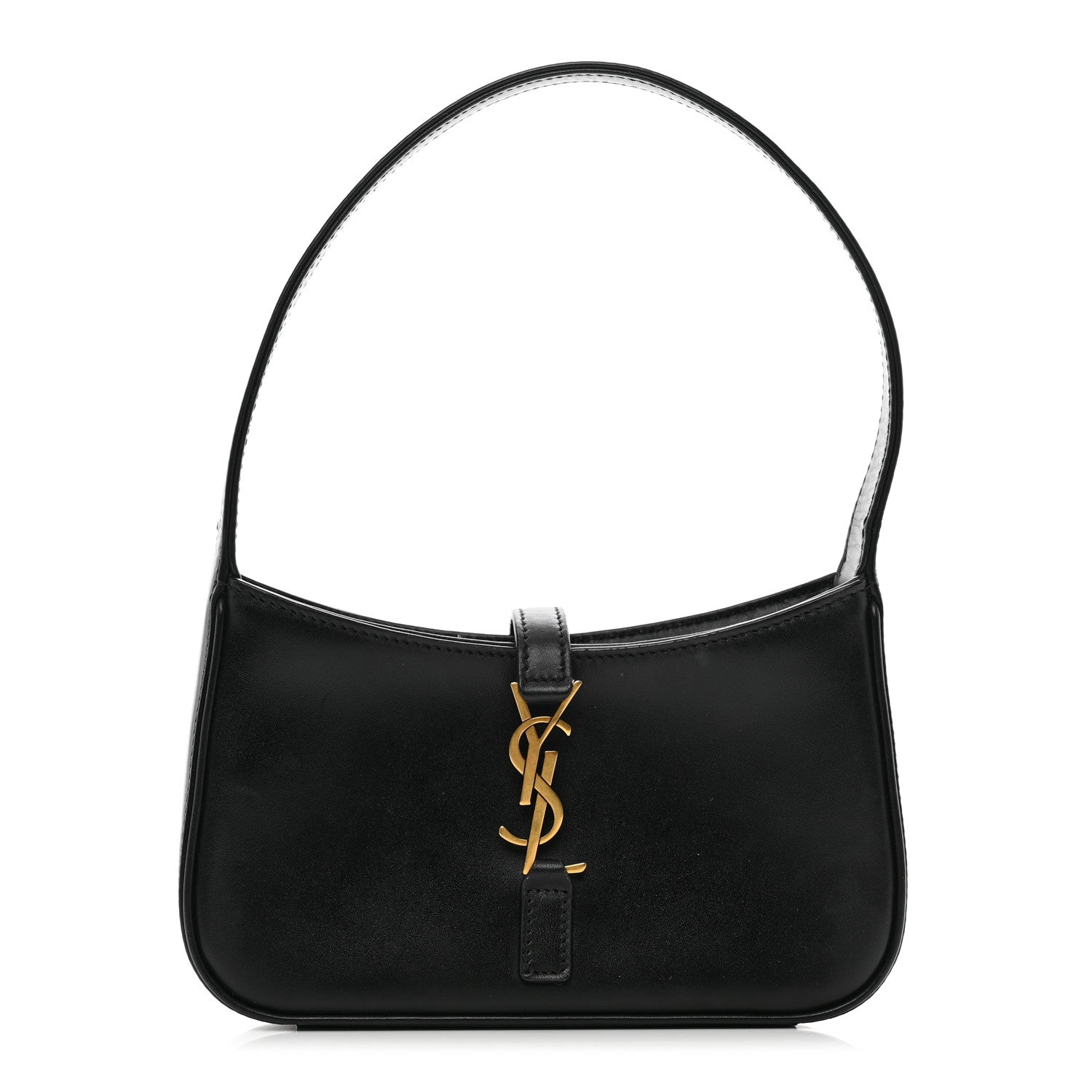 Saint Laurent Smooth Calfskin Le 5 A 7 Mini Hobo Black 1 of 9