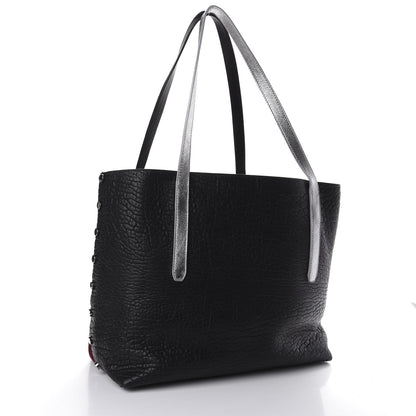 Jimmy Choo Suede Grained Calfskin Twist East West Tote Bordeaux Black 2 of 9