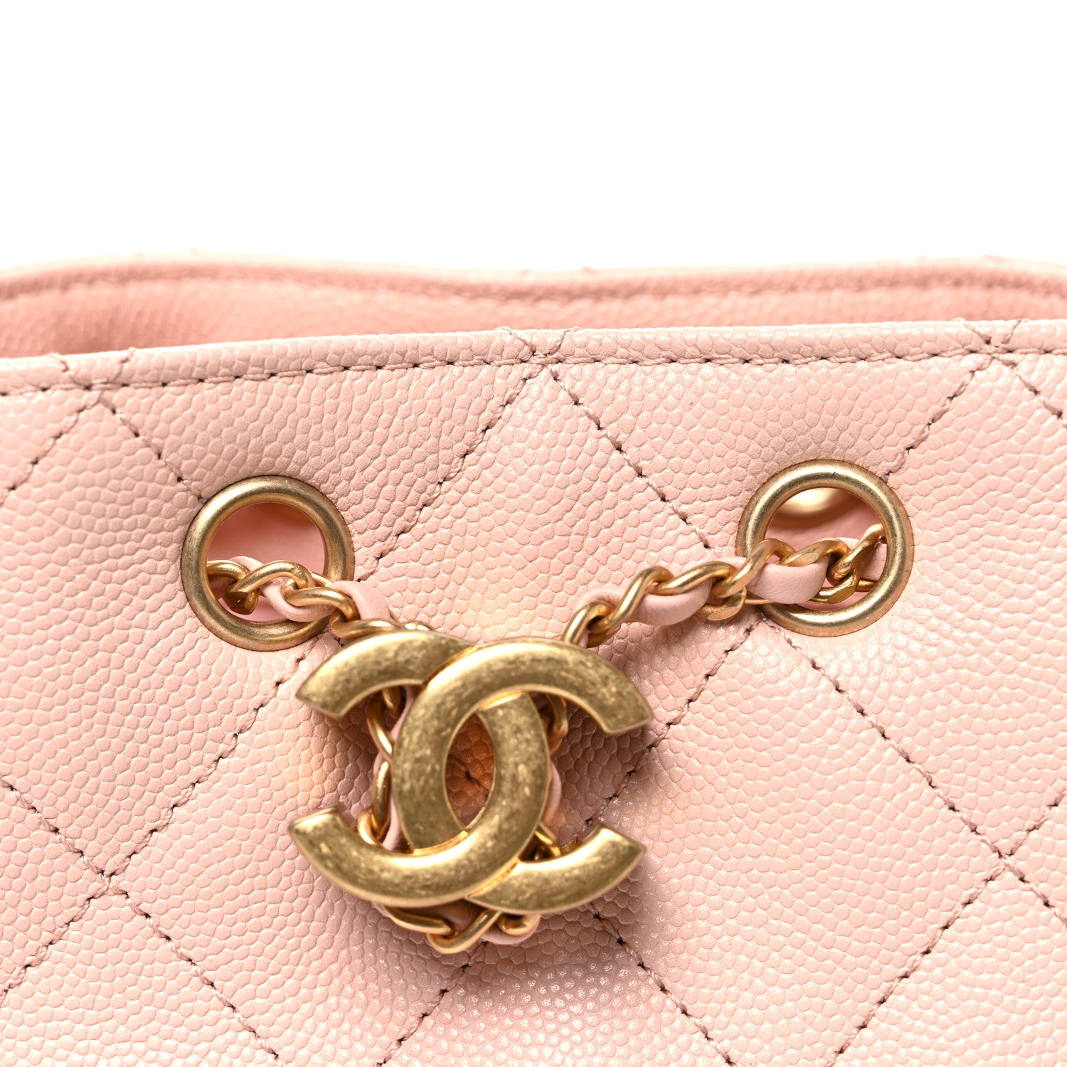 Chanel Caviar Quilted Mini Chanel 25 Handbag Light Pink 8 of 11