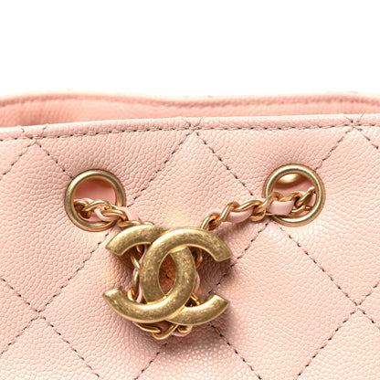 Chanel Caviar Quilted Mini Chanel 25 Handbag Light Pink 8 of 11