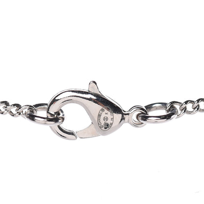 Chanel Crystal Pearl CC Pendant Necklace Silver 4 of 6