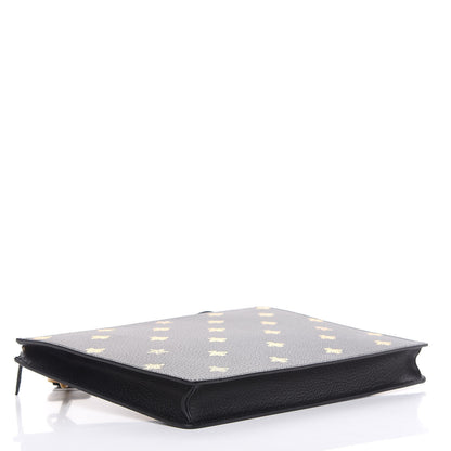 Gucci Grained Calfskin Bee Star Messenger Black 4 of 9