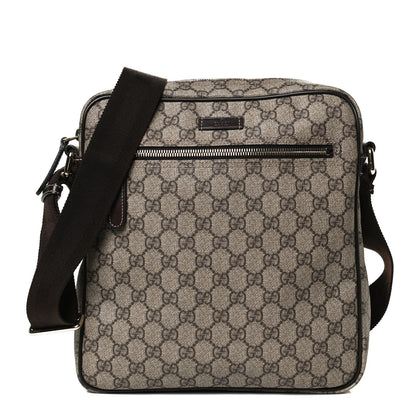Gucci GG Plus Monogram Medium Messenger Bag Dark Brown 1 of 13