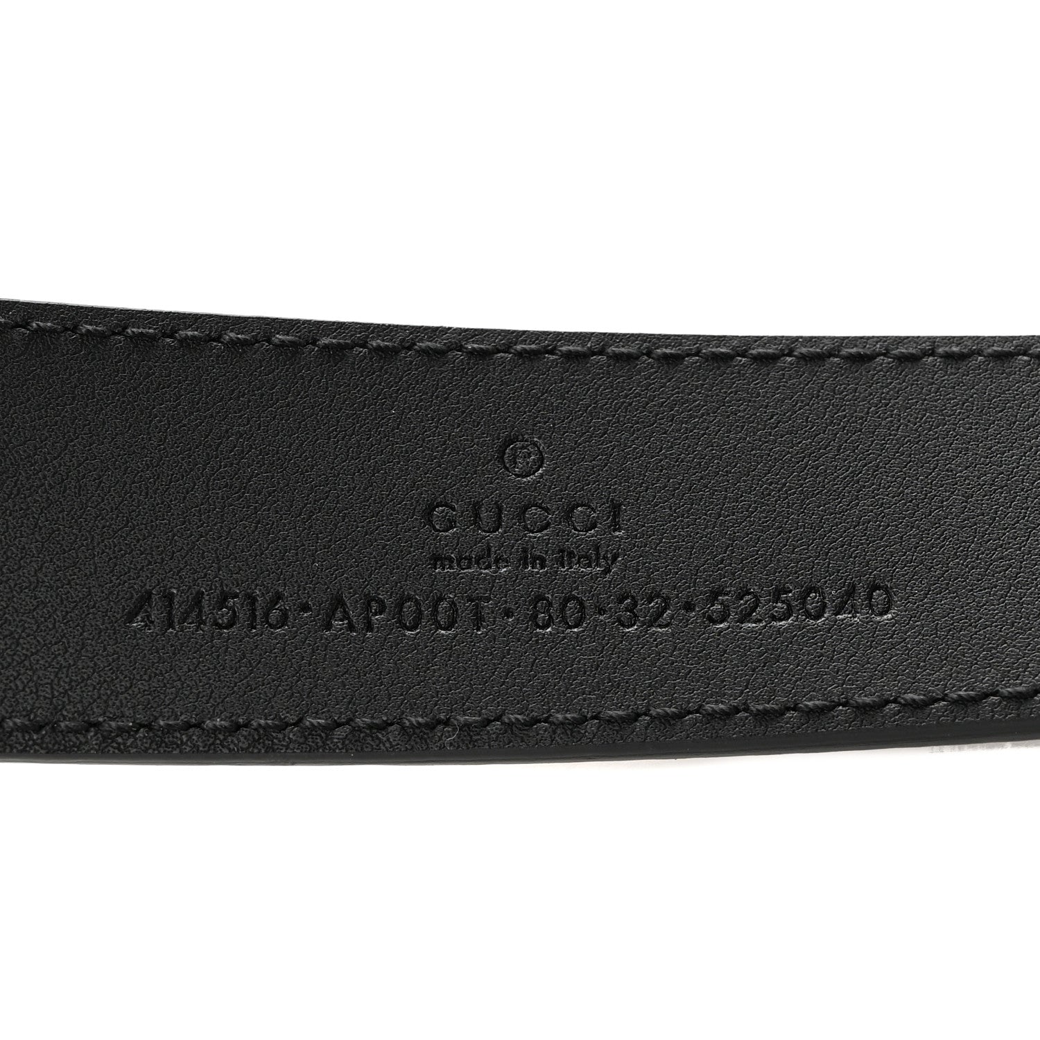 Gucci Moon Calfskin Double G 30mm Belt 80 32 Black 5 of 5