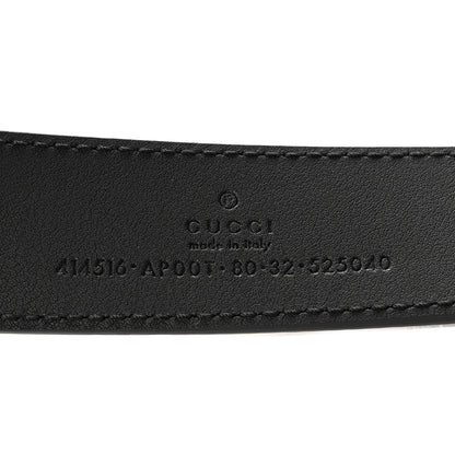 Gucci Moon Calfskin Double G 30mm Belt 80 32 Black 5 of 5