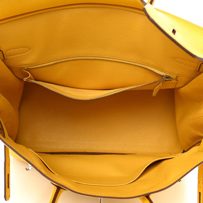 Hermes Taurillon Clemence Birkin 35 Soleil 7 of 10