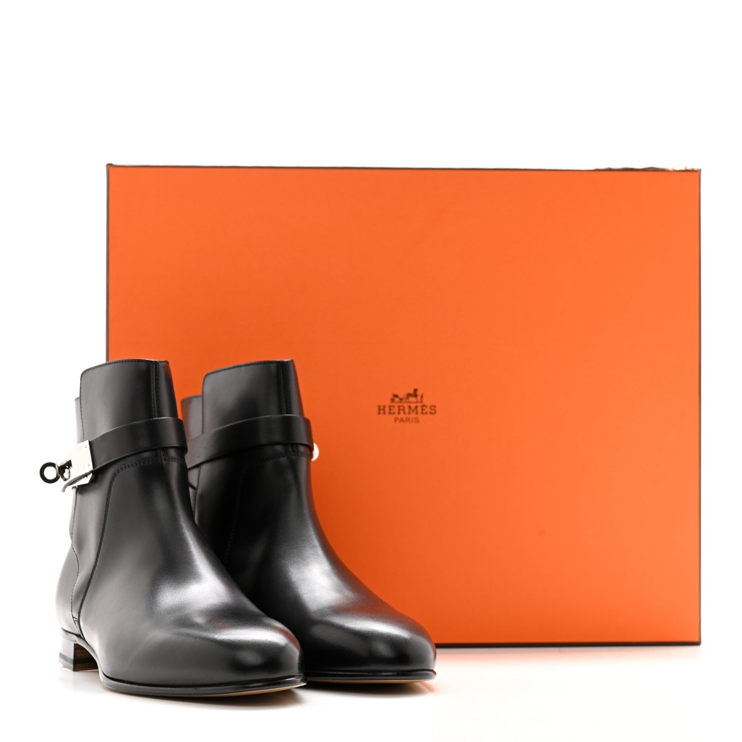 Calfskin Neo Ankle Boots 35.5 Black