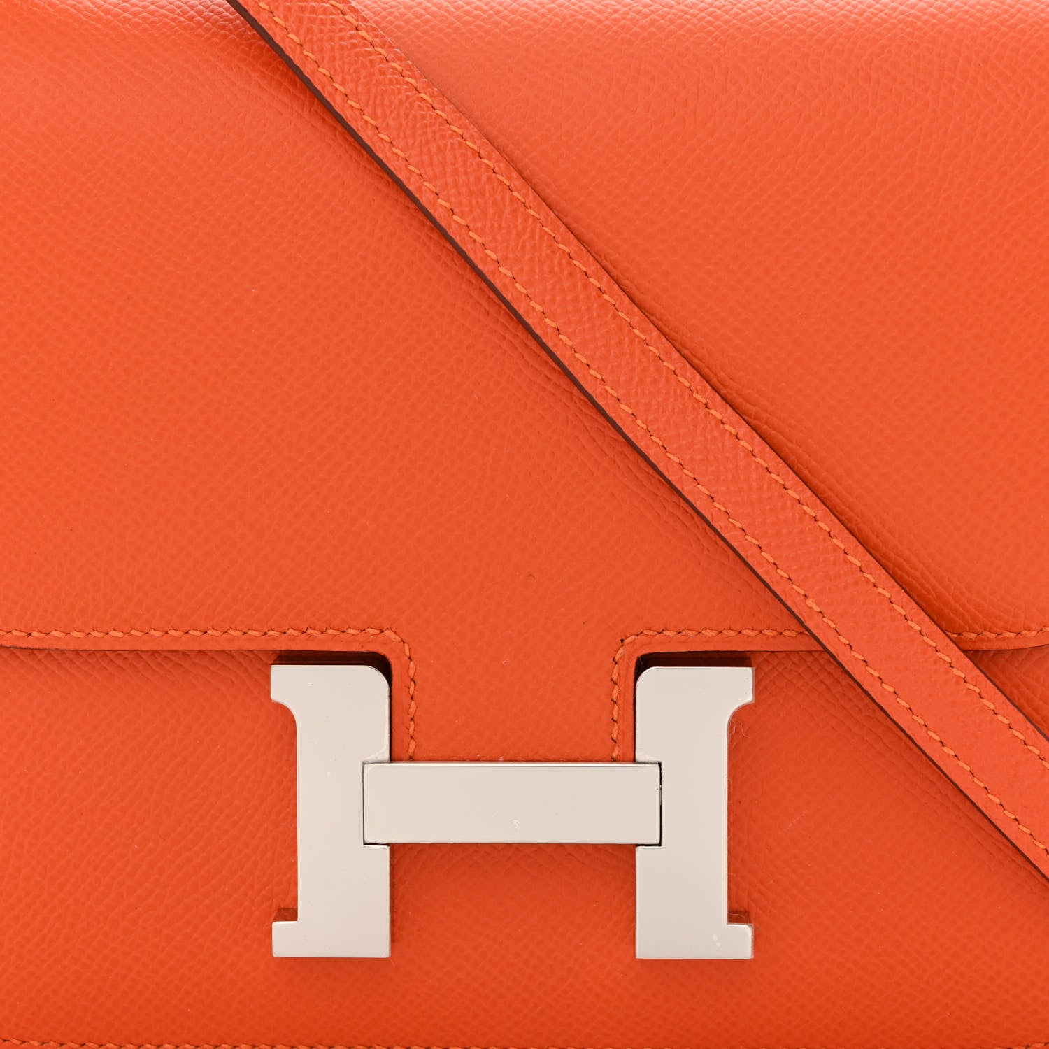 Hermes Epsom Constance 18 Orange Poppy 8 of 11