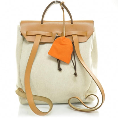 Hermes Toile Herbag GM Sand 4 of 9
