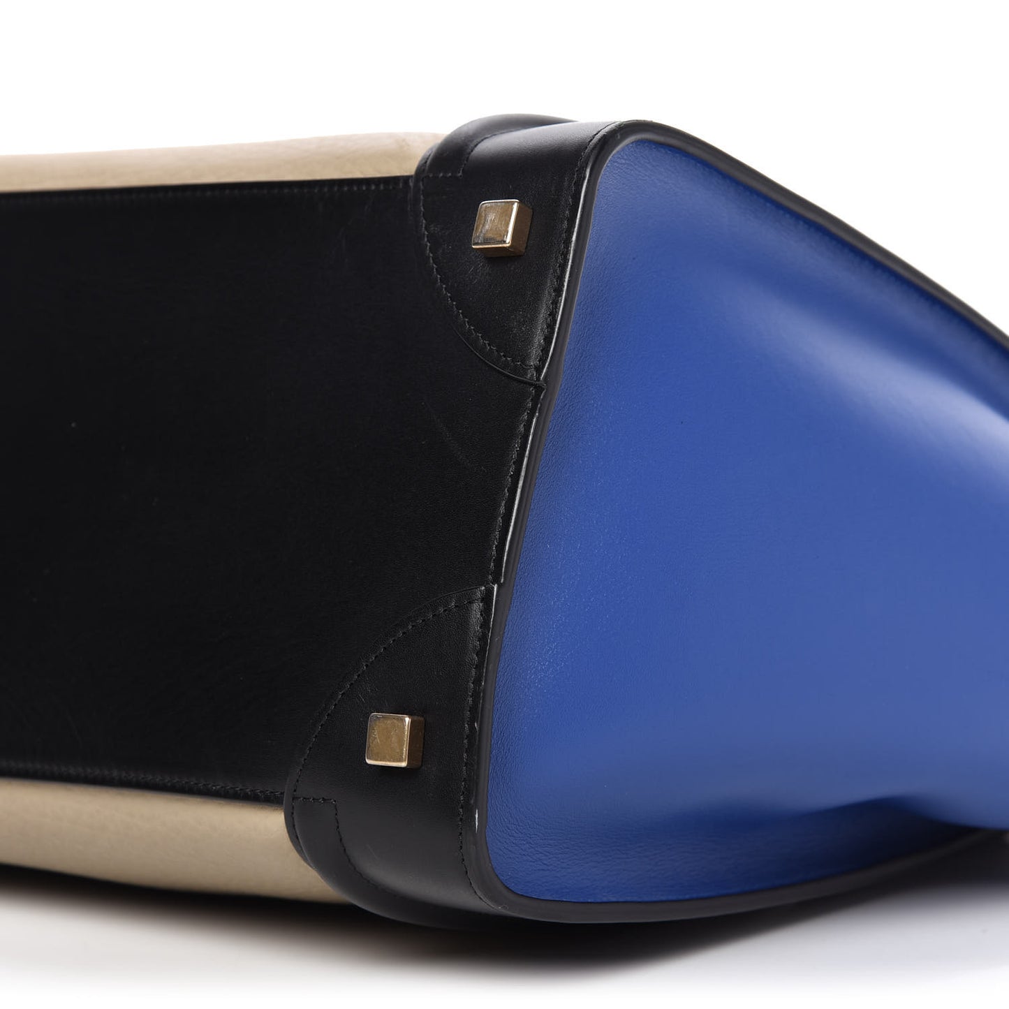 Elephant Calfskin Mini Tri-Color Luggage Beige