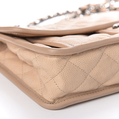 Chanel Caviar Quilted Medium French Riviera Flap Beige 12 of 15