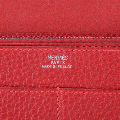 Hermes Togo Dogon Duo Wallet Rouge 6 of 8