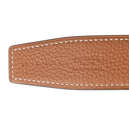 Hermes Box Togo Martelee H Belt 32mm Belt 95 Black Gold 5 of 5