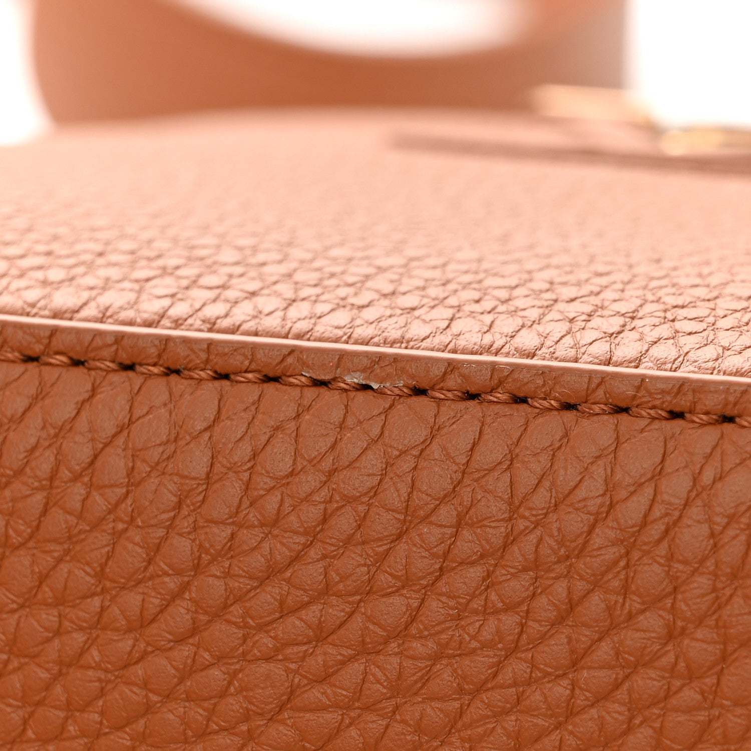 Louis Vuitton Taurillon Snakeskin Mini Capucines Caramel 13 of 16