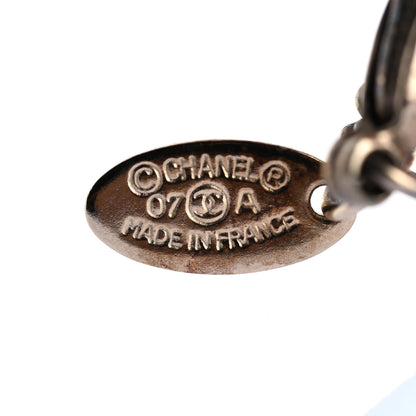 Chanel Enamel Crystal Pearl CC Pendant Necklace Ruthenium 5 of 6