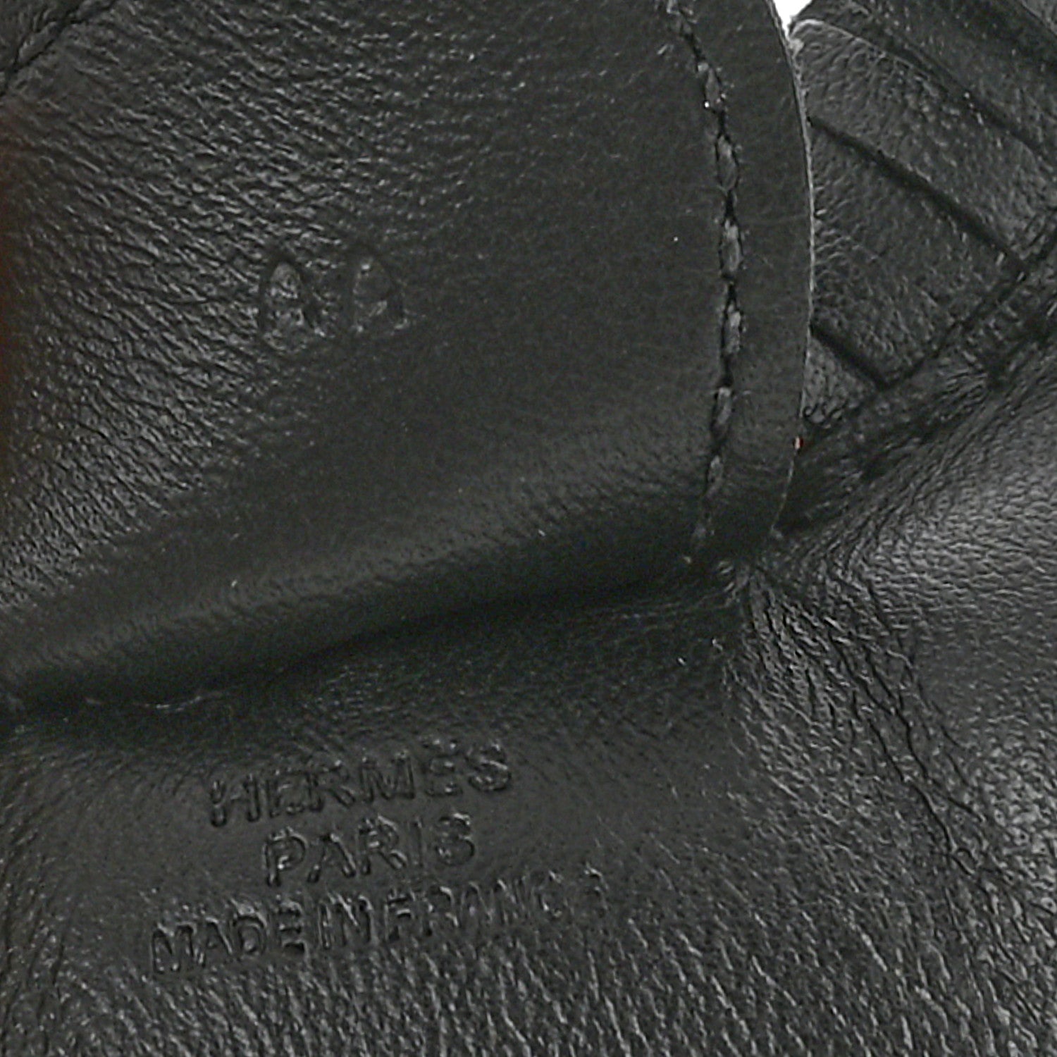 Hermes Milo Lambskin Grigri Rodeo Horse Bag Charm MM So Black 3 of 5