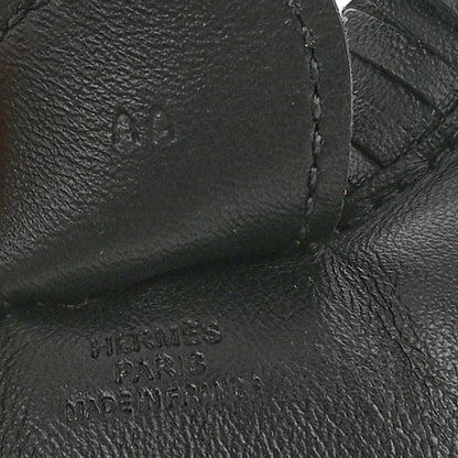 Hermes Milo Lambskin Grigri Rodeo Horse Bag Charm MM So Black 6 of 10