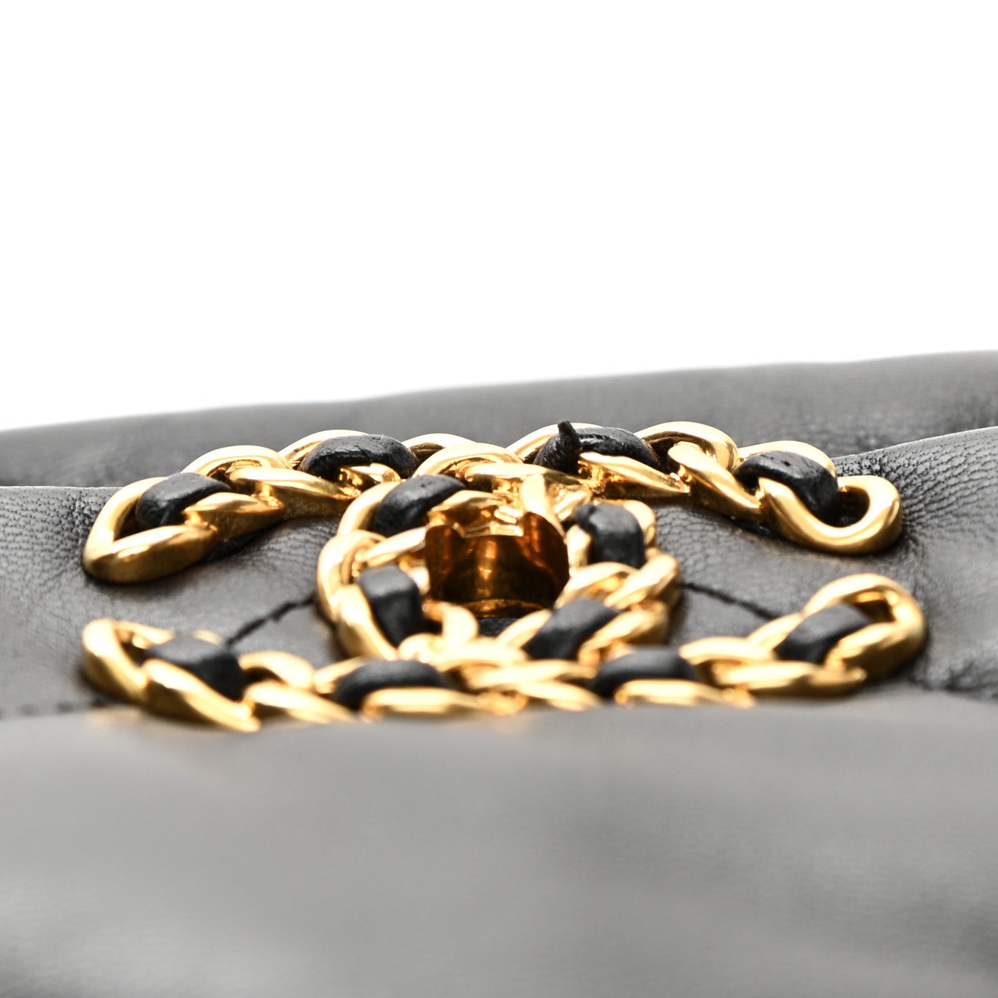 Goatskin Quilted Maxi Chanel 19 Flap Black