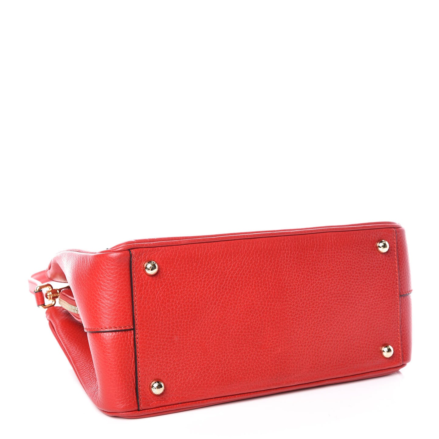 Pebbled Calfskin Small Tote Red